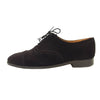 John Lobb ジョンロブ 9016 SEYMOUR セイムール 内羽根 セミブローグ スエード シューズ ブラック系 7.5E【中古】