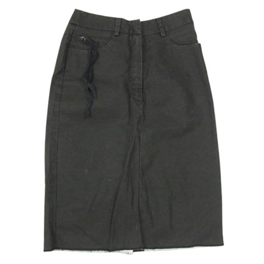 MAISON MARGIELA メゾンマルジェラ MM6 タイト スカート ブラック系 サイズ表記無【中古】