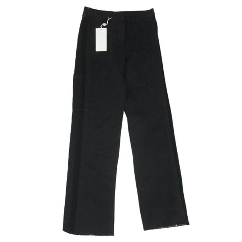 MAISON MARGIELA メゾンマルジェラ MM6 カットオフ ワイド パンツ ブラック系 38【中古】