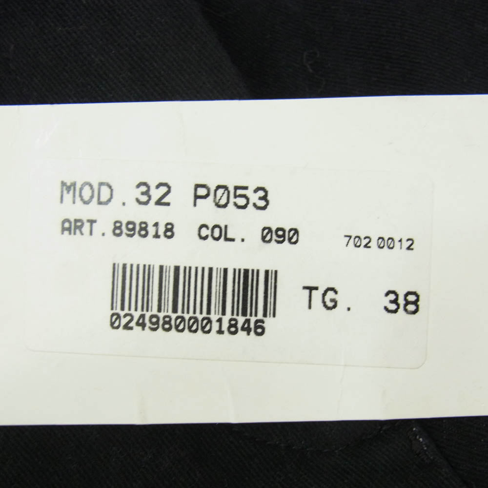 MAISON MARGIELA メゾンマルジェラ MM6 カットオフ ワイド パンツ ブラック系 38【中古】