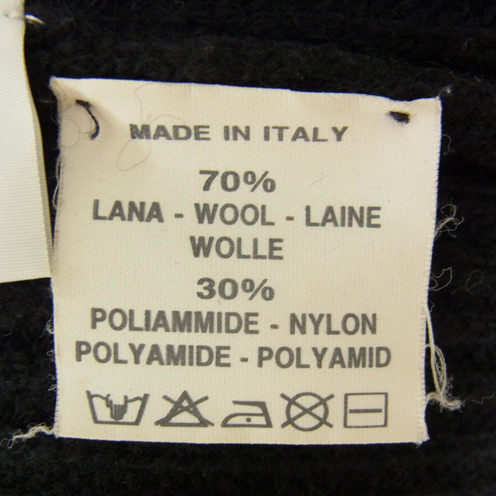 MAISON MARGIELA メゾンマルジェラ MM6 TIGHT FIT タイト フィット ウール ニット ボタン カーディガン ブラック系 サイズ表記無【中古】