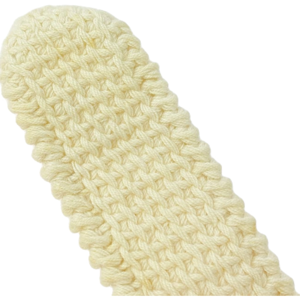 MAISON MARTIN MARGIELA メゾンマルタンマルジェラ クリアバックル ニット ベルト ベージュ系 M【中古】