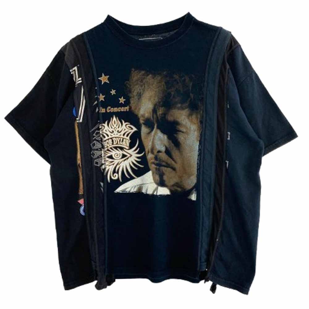 Needles ニードルス BOB DYLAN 7 Cuts Wide Tee ボブ ディラン セブン カット ワイド 半袖 T シャツ ブラック系 one size【中古】
