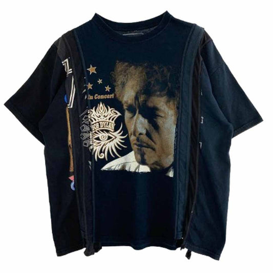 Needles ニードルス BOB DYLAN 7 Cuts Wide Tee ボブ ディラン セブン カット ワイド 半袖 T シャツ ブラック系 one size【中古】