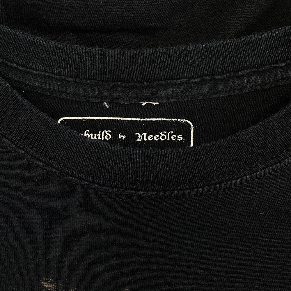 Needles ニードルス BOB DYLAN 7 Cuts Wide Tee ボブ ディラン セブン カット ワイド 半袖 T シャツ ブラック系 one size【中古】