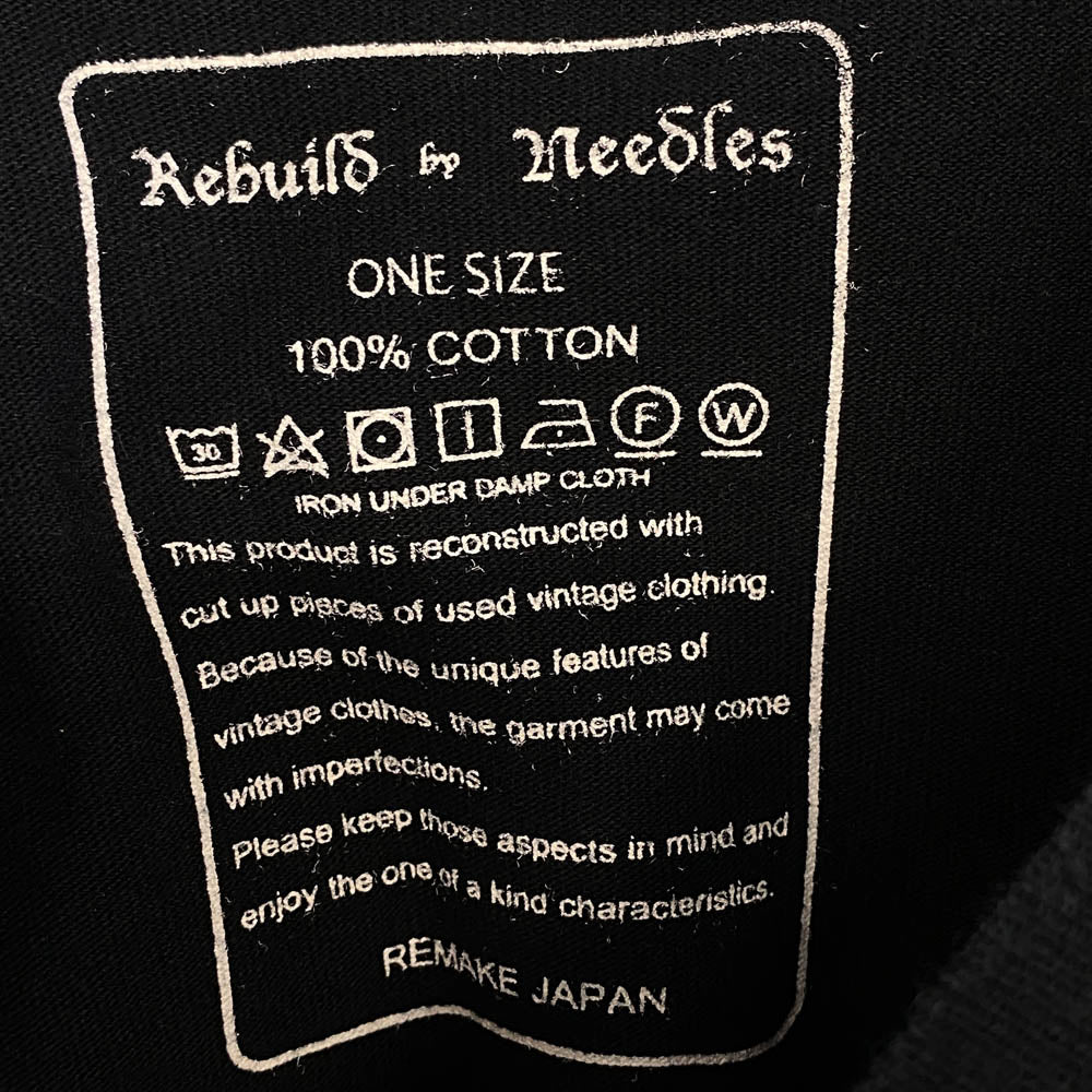 Needles ニードルス BOB DYLAN 7 Cuts Wide Tee ボブ ディラン セブン カット ワイド 半袖 T シャツ ブラック系 one size【中古】