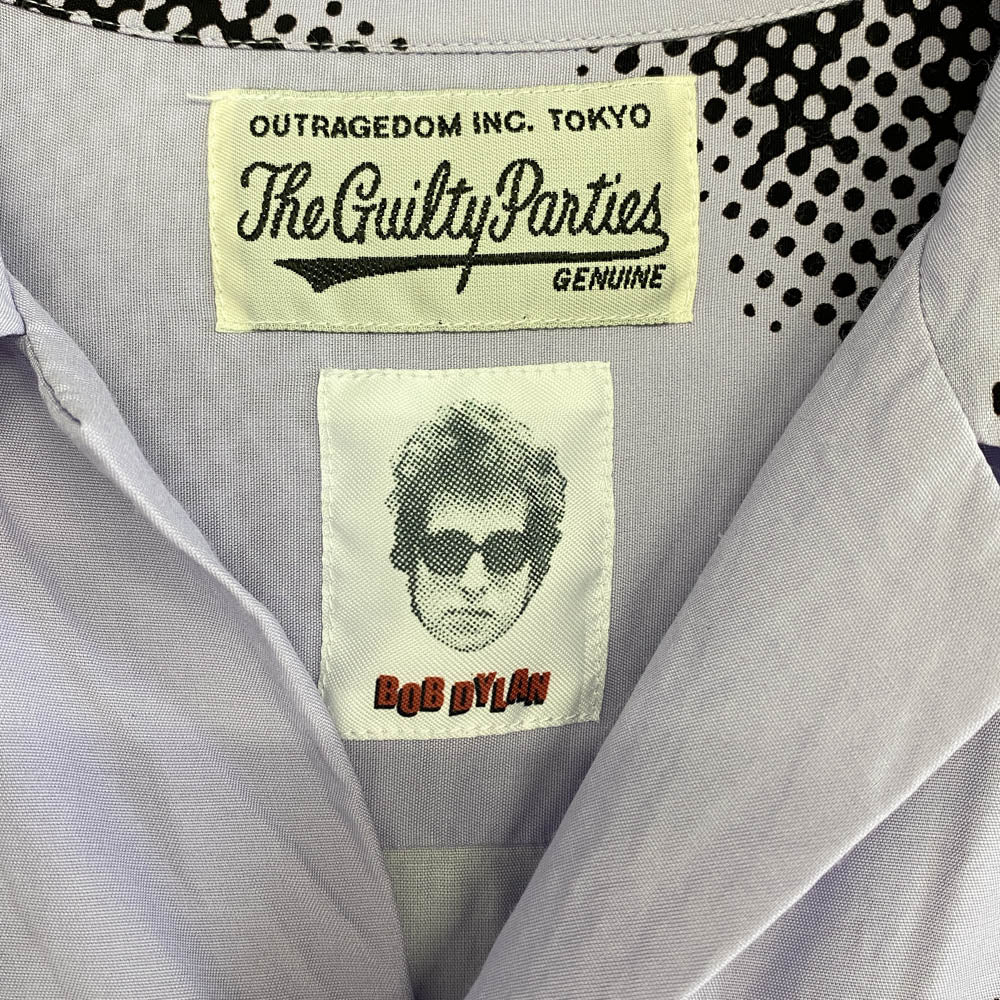 WACKO MARIA ワコマリア 22SS BOBDYLAN-WM-HI01 BOB DYLAN HAWAIIAN SHIRT ボブ・ディラン レーヨン ハワイアン アロハ 半袖 シャツ パープル系 XL【中古】