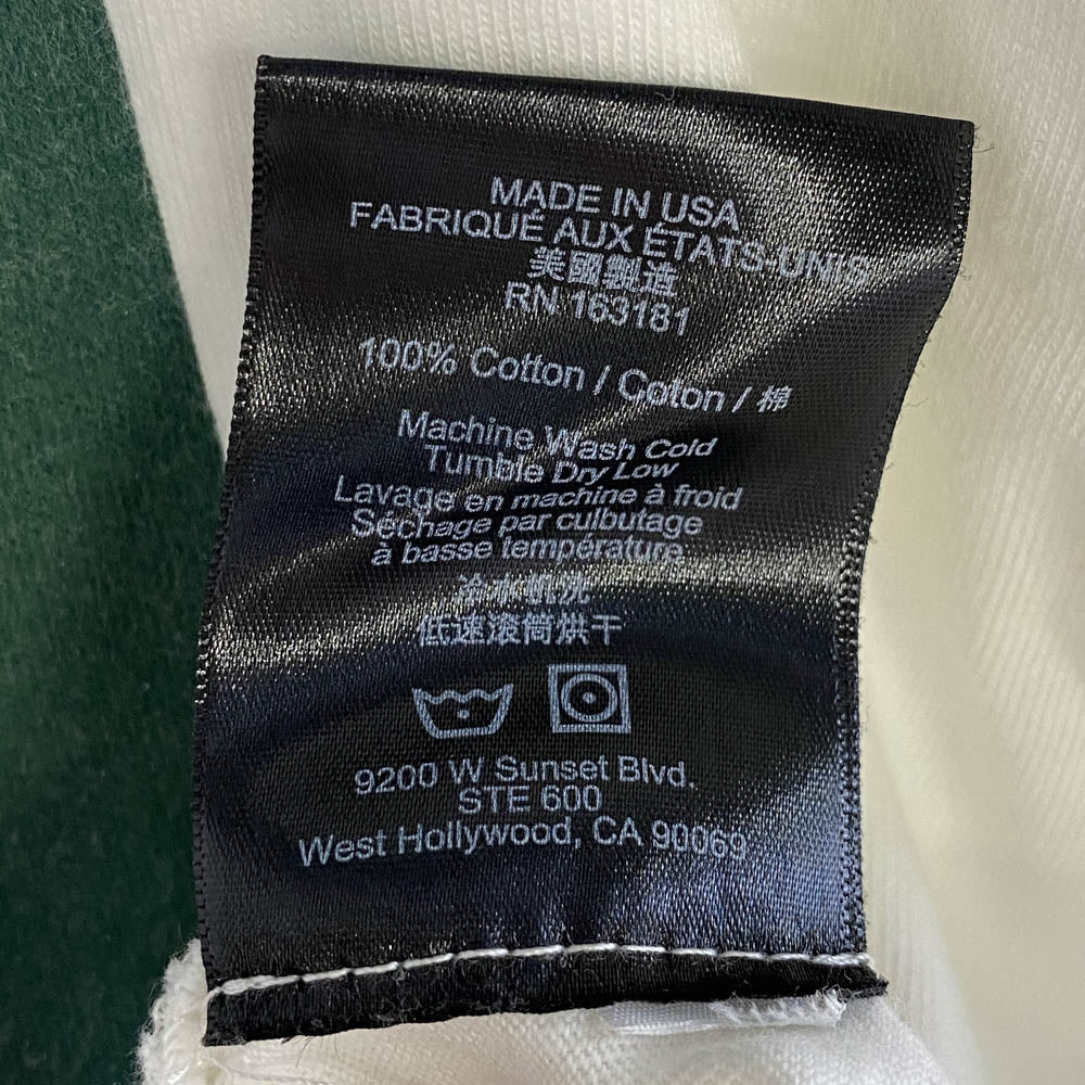 ルード ST.BARTHS アーチロゴ プリント 半袖 Tシャツ ホワイト系 グリーン系 XL【中古】