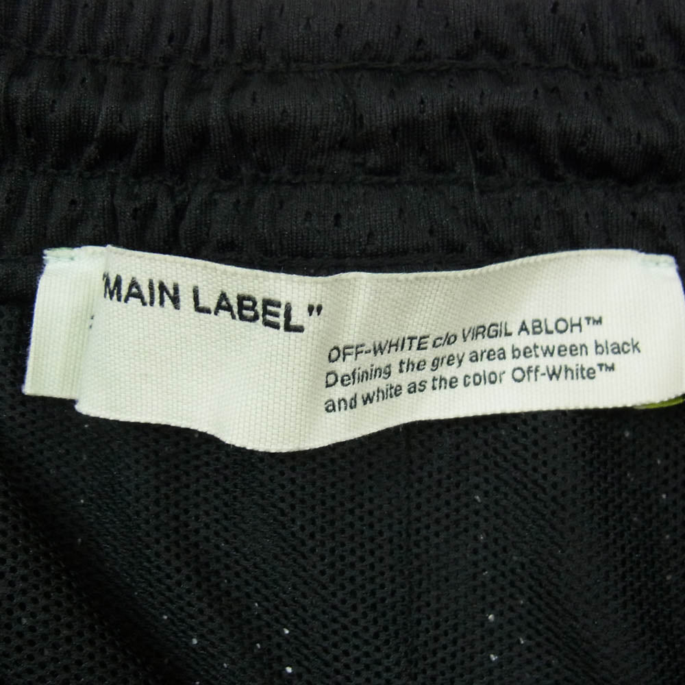 OFF-WHITE オフホワイト OMCI005S20101003 AIRPORT TAPE MESH SHORTS メッシュ ハーフパンツ ショートパンツ ブラック系 XL【中古】