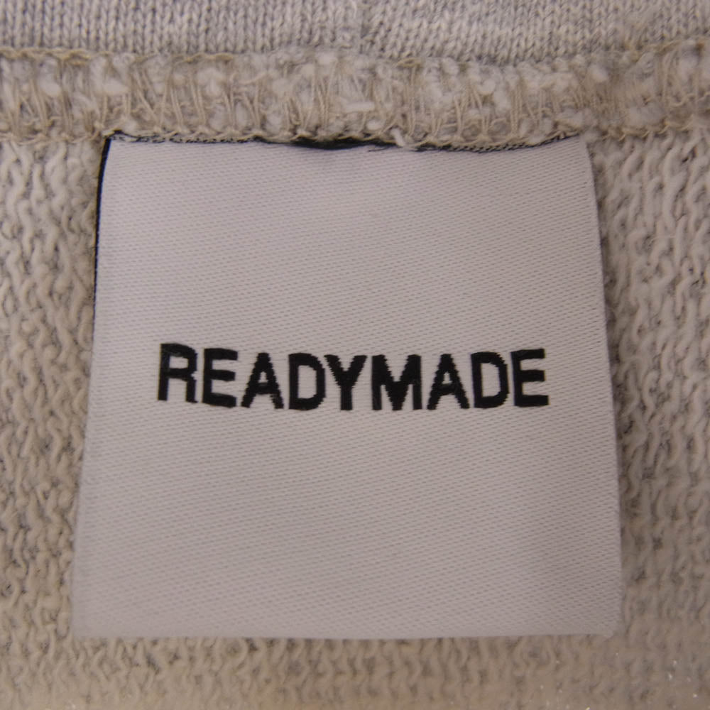 READY MADE レディメイド 21AW RE-CO-GR-00-00-195 R.MUTT HOODIE ロゴプリント パーカー グレー系 XL【中古】