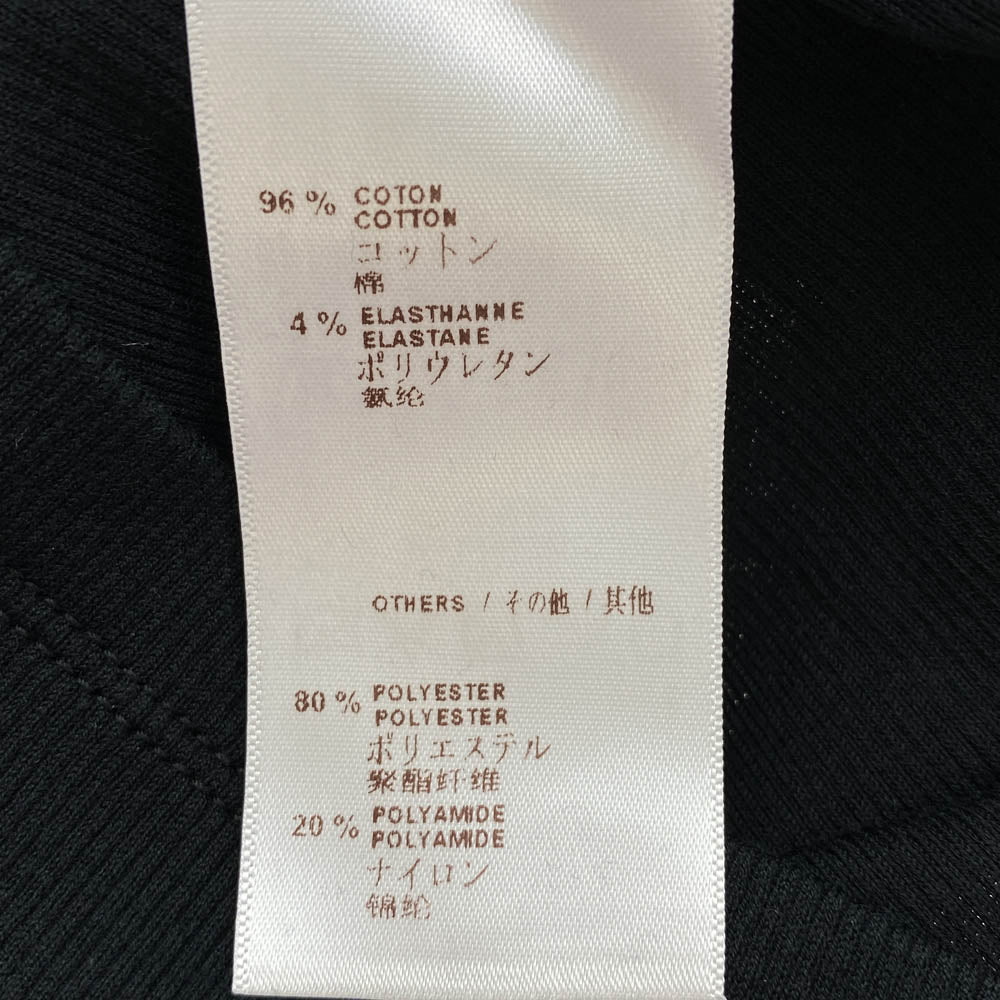 LOUIS VUITTON ルイ・ヴィトン RW151A F7TS07BT5 刺繍 ロゴ パッチ 半袖 ニット Tシャツ ブラック系【中古】
