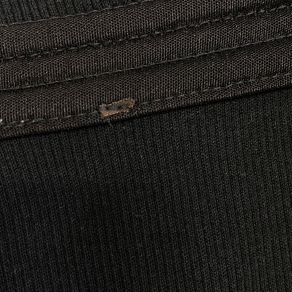 LOUIS VUITTON ルイ・ヴィトン RW151A F7TS07BT5 刺繍 ロゴ パッチ 半袖 ニット Tシャツ ブラック系【中古】