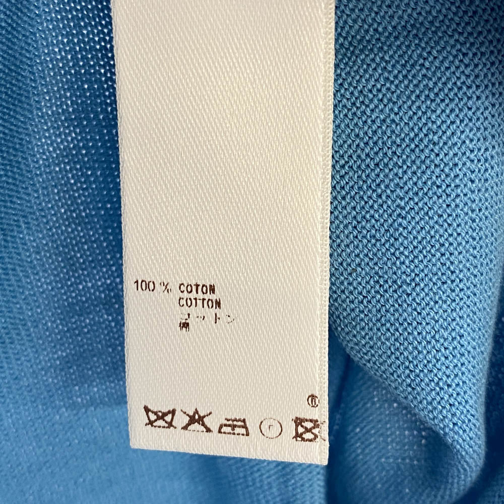 LOUIS VUITTON ルイ・ヴィトン RW091W WOKS01MUB チェーン 半袖 コットン ニット カットソー ライトブルー系 XS【中古】