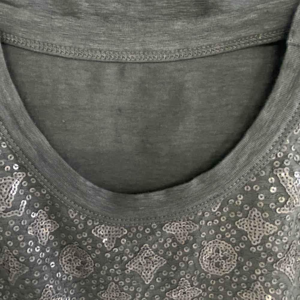 LOUIS VUITTON ルイ・ヴィトン RW141W F5TS23JGR モノグラム スパンコール 半袖 Tシャツ グレー系【中古】
