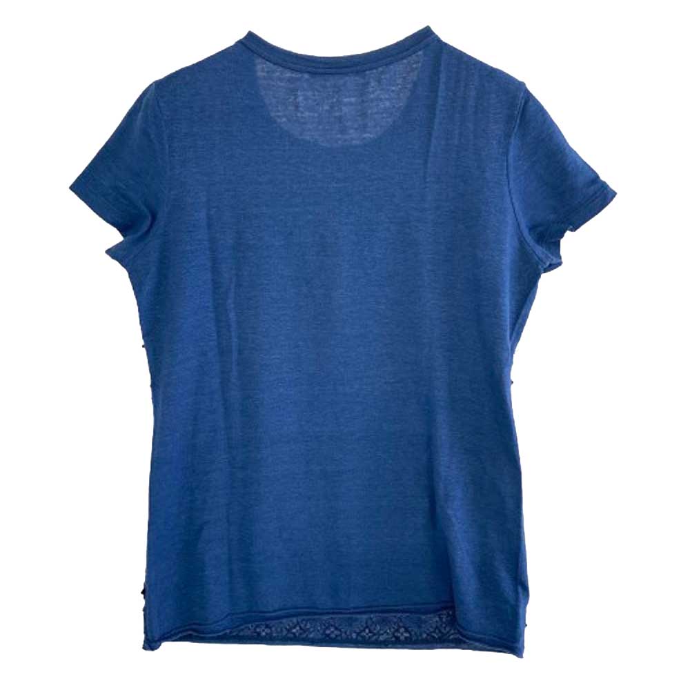 LOUIS VUITTON ルイ・ヴィトン RW121W F1TS07JFQ モノグラム 刺繍 半袖 Tシャツ ブルー系【中古】