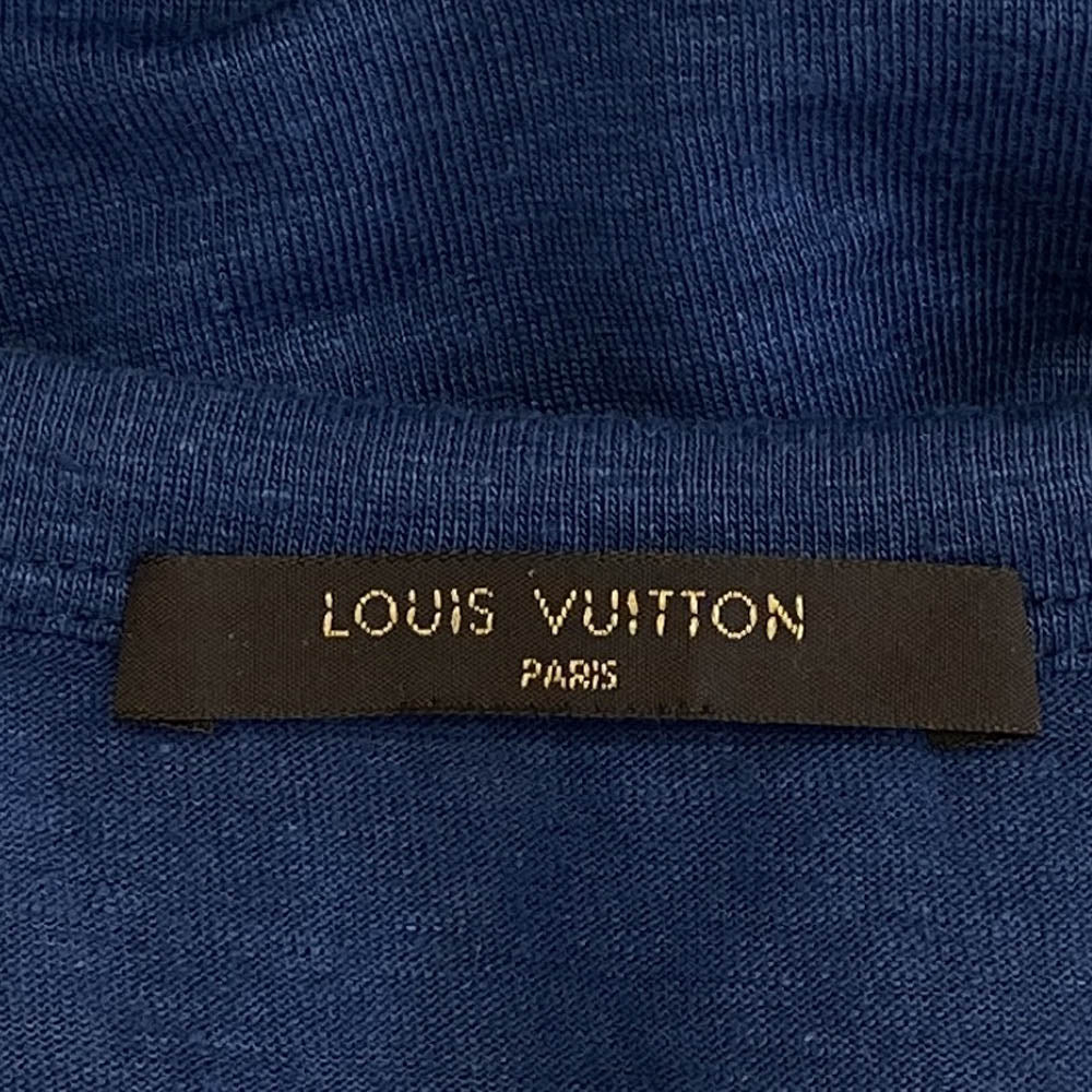 LOUIS VUITTON ルイ・ヴィトン RW121W F1TS07JFQ モノグラム 刺繍 半袖 Tシャツ ブルー系【中古】