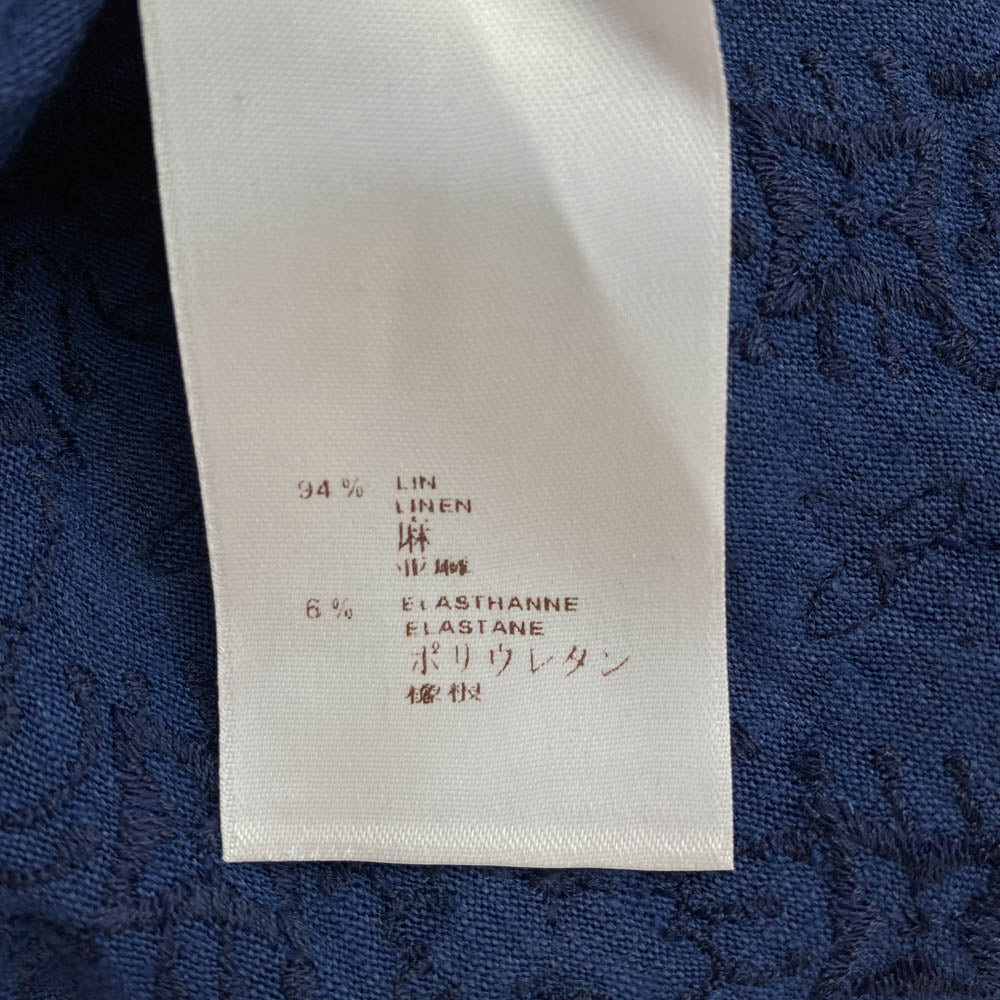 LOUIS VUITTON ルイ・ヴィトン RW121W F1TS07JFQ モノグラム 刺繍 半袖 Tシャツ ブルー系【中古】