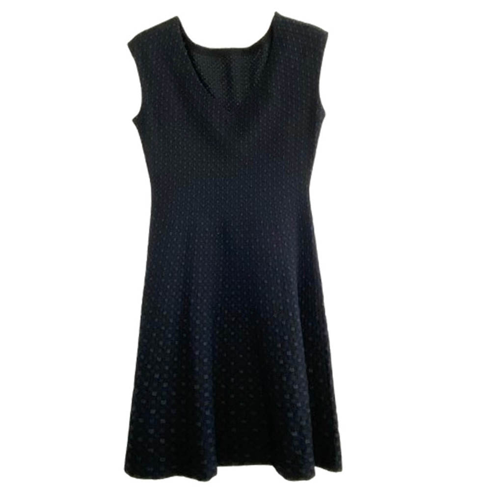 LOUIS VUITTON ルイ・ヴィトン RW141W F5KD03OEK ノースリーブ ワンピース ブラック系 ダークネイビー系【中古】