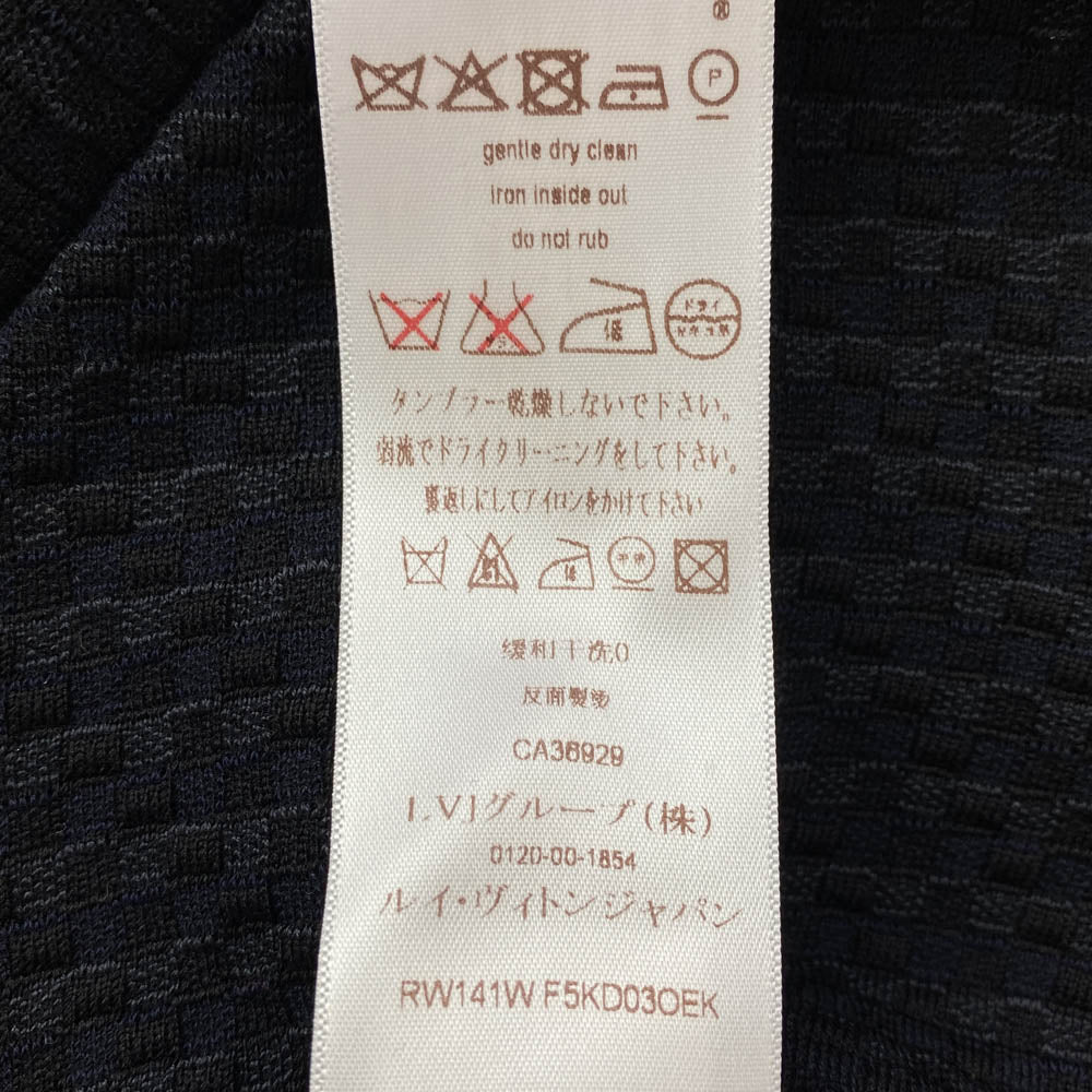 LOUIS VUITTON ルイ・ヴィトン RW141W F5KD03OEK ノースリーブ ワンピース ブラック系 ダークネイビー系【中古】