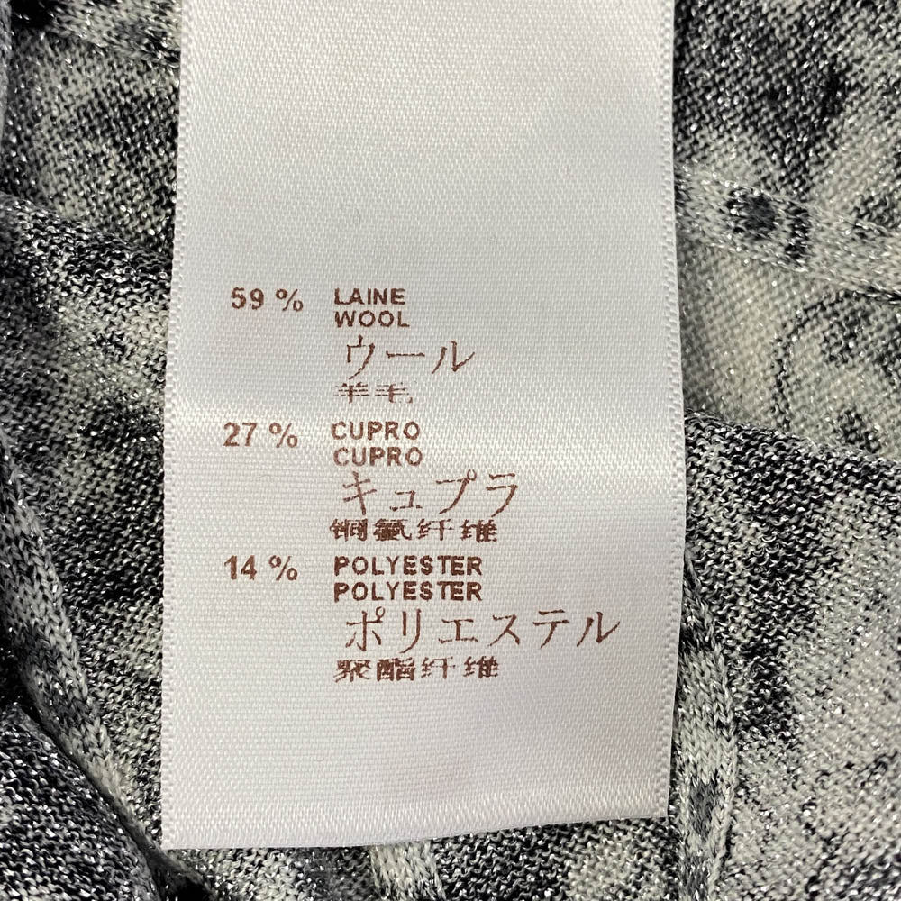 LOUIS VUITTON ルイ・ヴィトン RW151A F7KD17OHV 総柄 ニット ウール ノースリーブ ワンピース ブラック系【中古】
