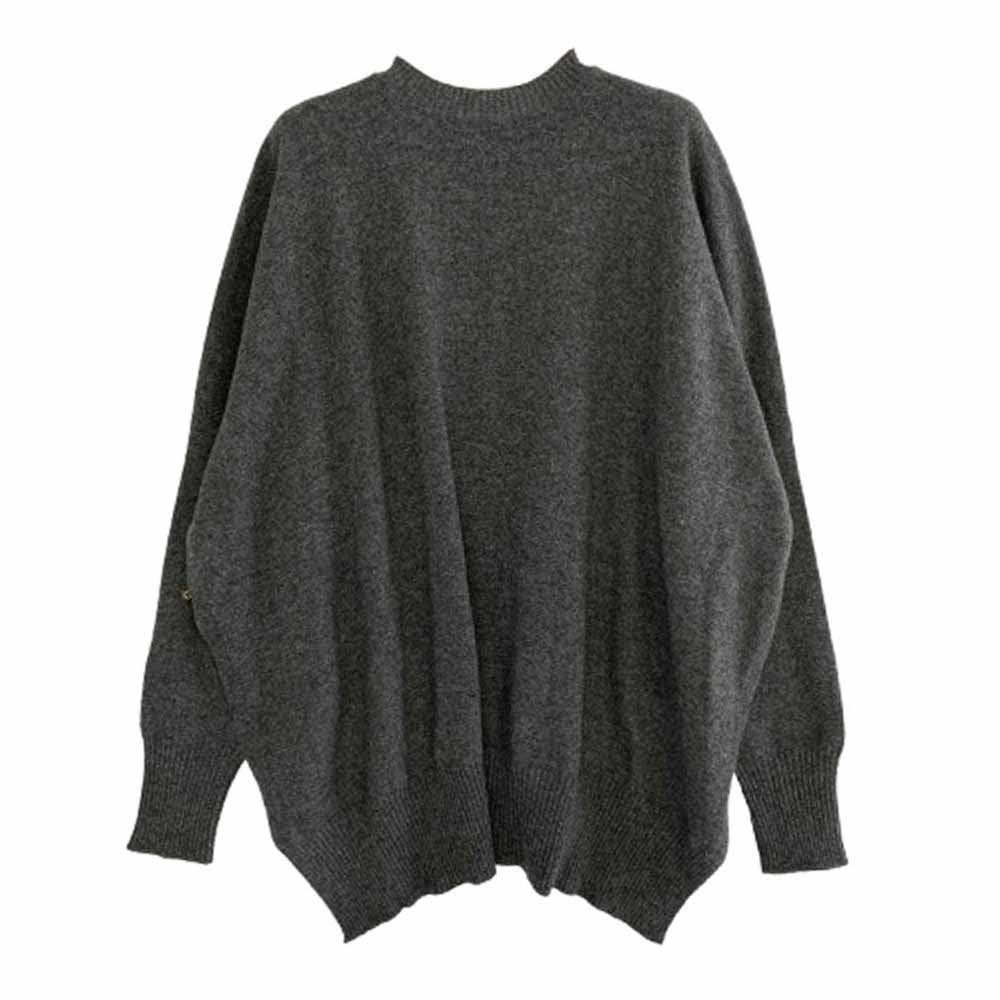 LOUIS VUITTON ルイ・ヴィトン RW171A OQK FBKC12 バックロング カシミヤ カーディガン ダークグレー系 XS【中古】