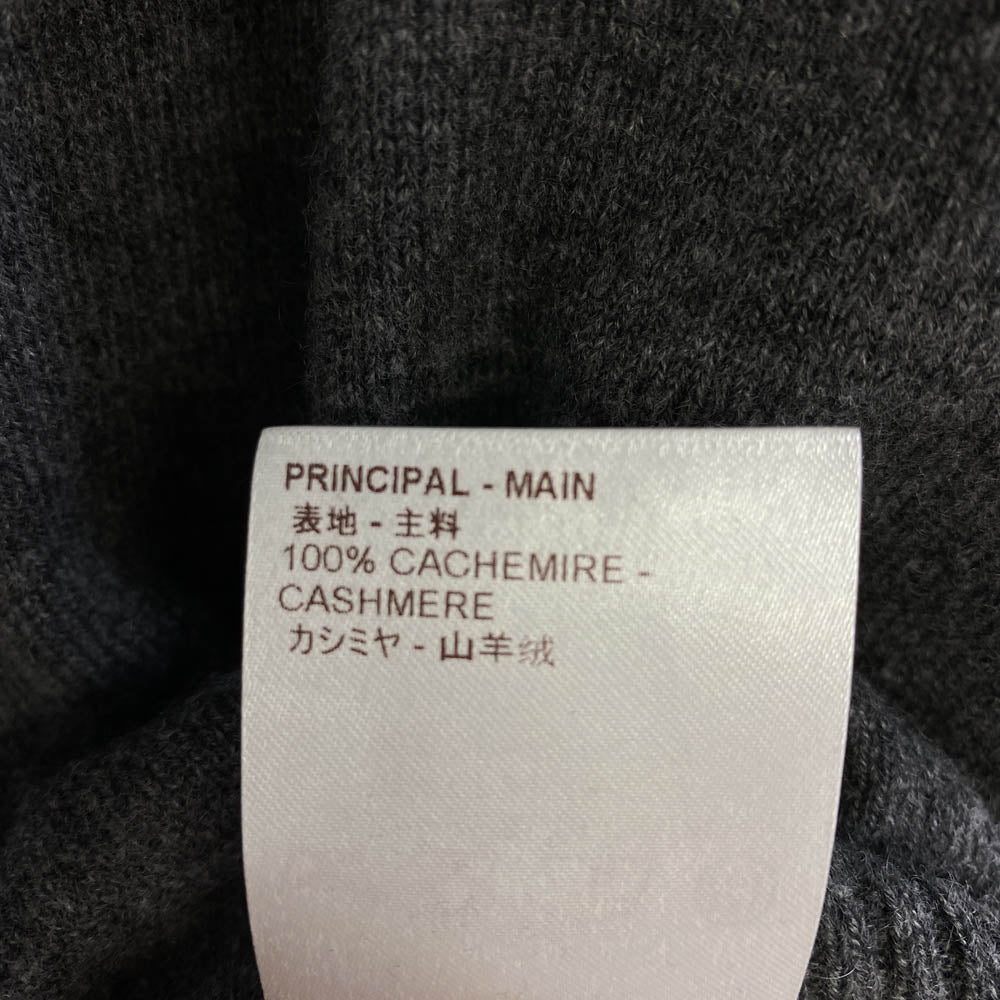 LOUIS VUITTON ルイ・ヴィトン RW171A OQK FBKC12 バックロング カシミヤ カーディガン ダークグレー系 XS【中古】