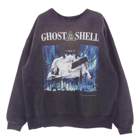 SAINT MICHAEL セントマイケル SM-HR8-0000-C09 攻殻機動隊 GS CRW N SWT GST IN THE S クルーネック スウェット ゴースト イン ザ シェル トレーナー グレー系 XL【極上美品】【中古】