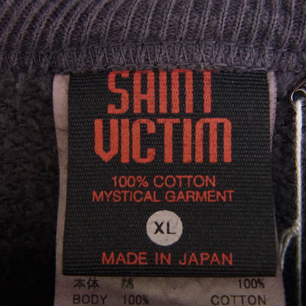 SAINT MICHAEL セントマイケル SM-HR8-0000-C09 攻殻機動隊 GS CRW N SWT GST IN THE S クルーネック スウェット ゴースト イン ザ シェル トレーナー グレー系 XL【極上美品】【中古】