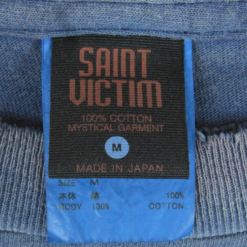 SAINT MICHAEL セントマイケル 25SS SM-HR3-0000-C07 攻殻機動隊 GS_SS TEE GST IN THE S ゴースト イン ザ シェル ショート スリーブ 半袖 Tシャツ ネイビー系 M【美品】【中古】