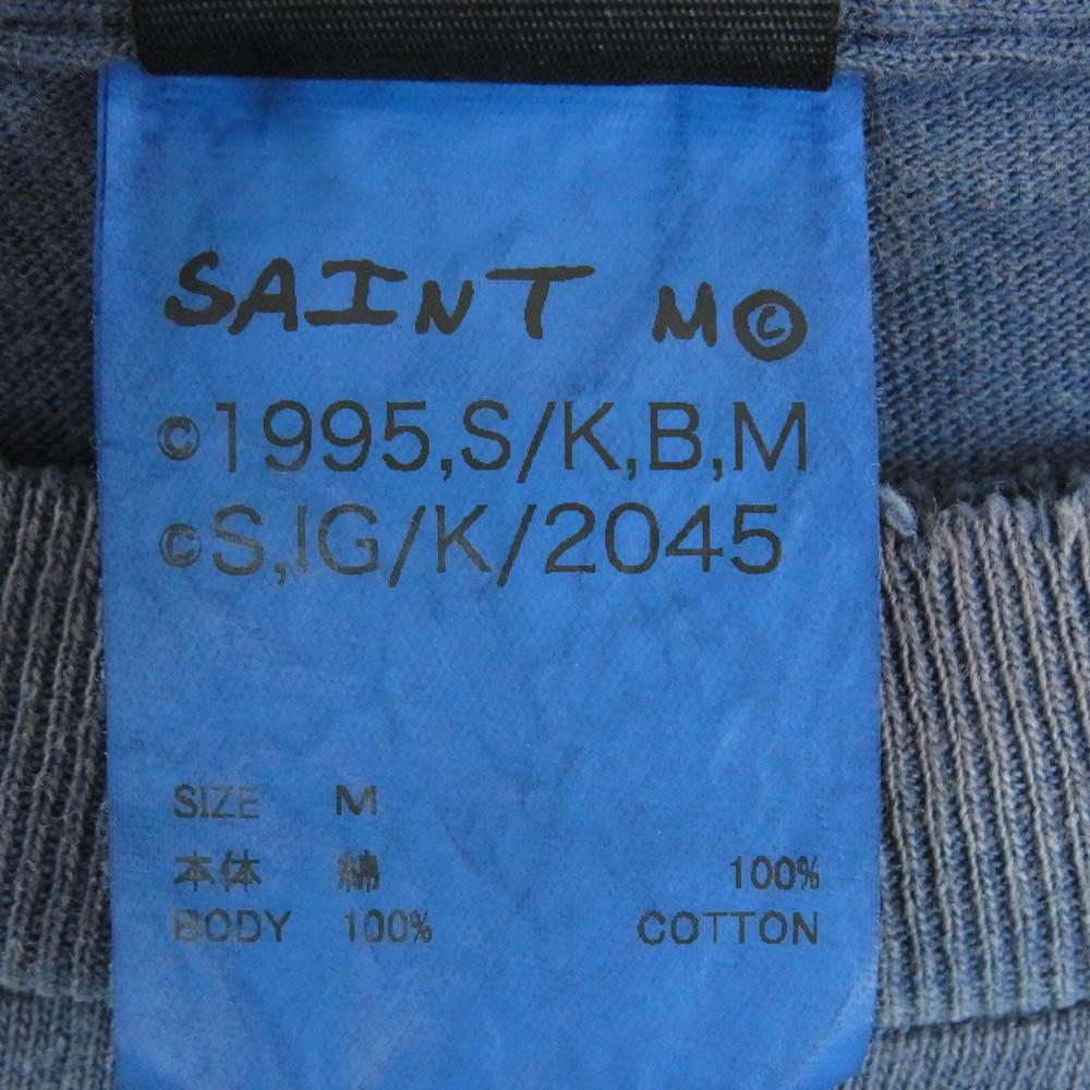 SAINT MICHAEL セントマイケル 25SS SM-HR3-0000-C07 攻殻機動隊 GS_SS TEE GST IN THE S ゴースト イン ザ シェル ショート スリーブ 半袖 Tシャツ ネイビー系 M【美品】【中古】