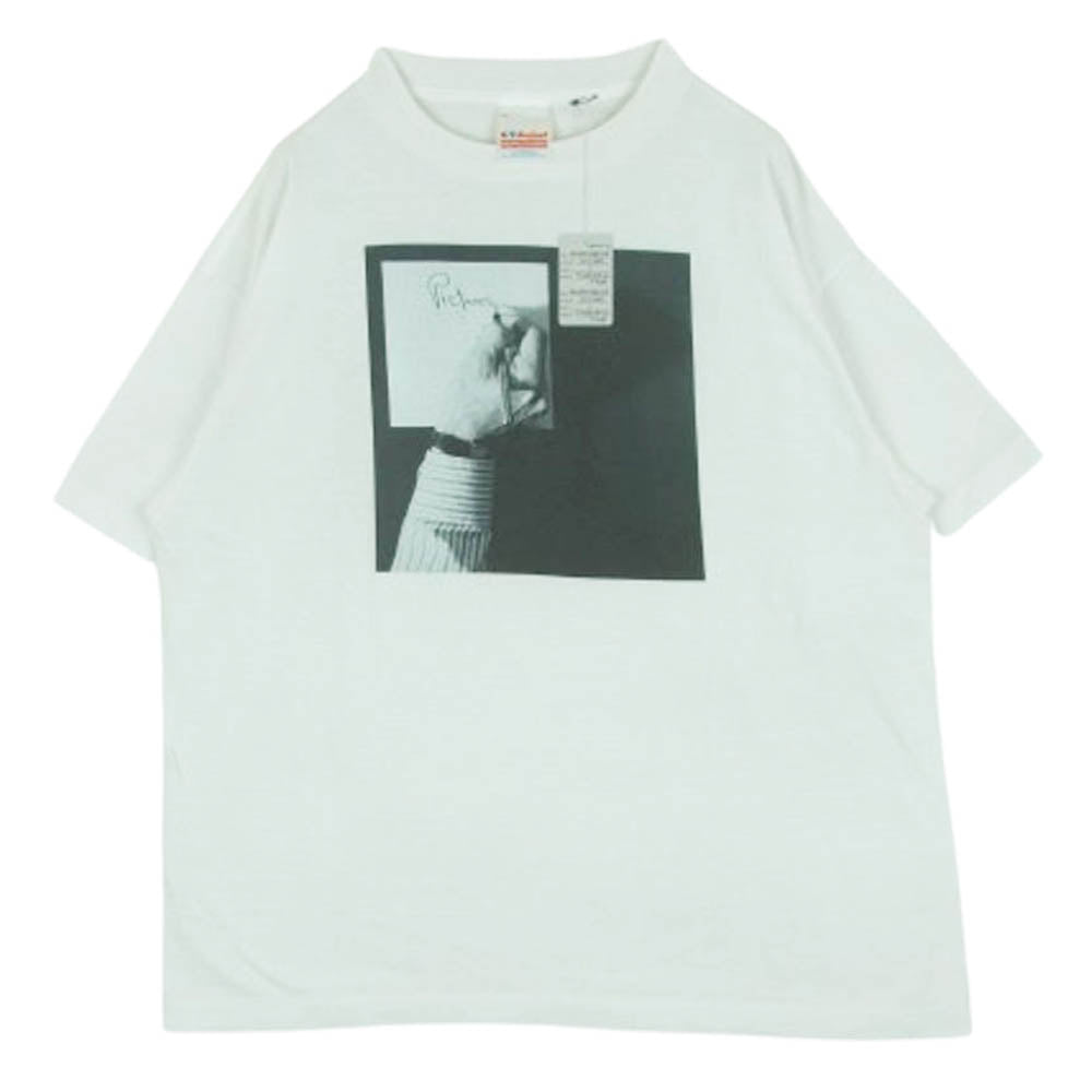 SAINT MICHAEL セントマイケル 25SS SM-HR3-0000-C18 PICTURES MT SS TEE フォト プリント クルー ネック カットソー 半袖 Tシャツ オフホワイト系 L【極上美品】【中古】