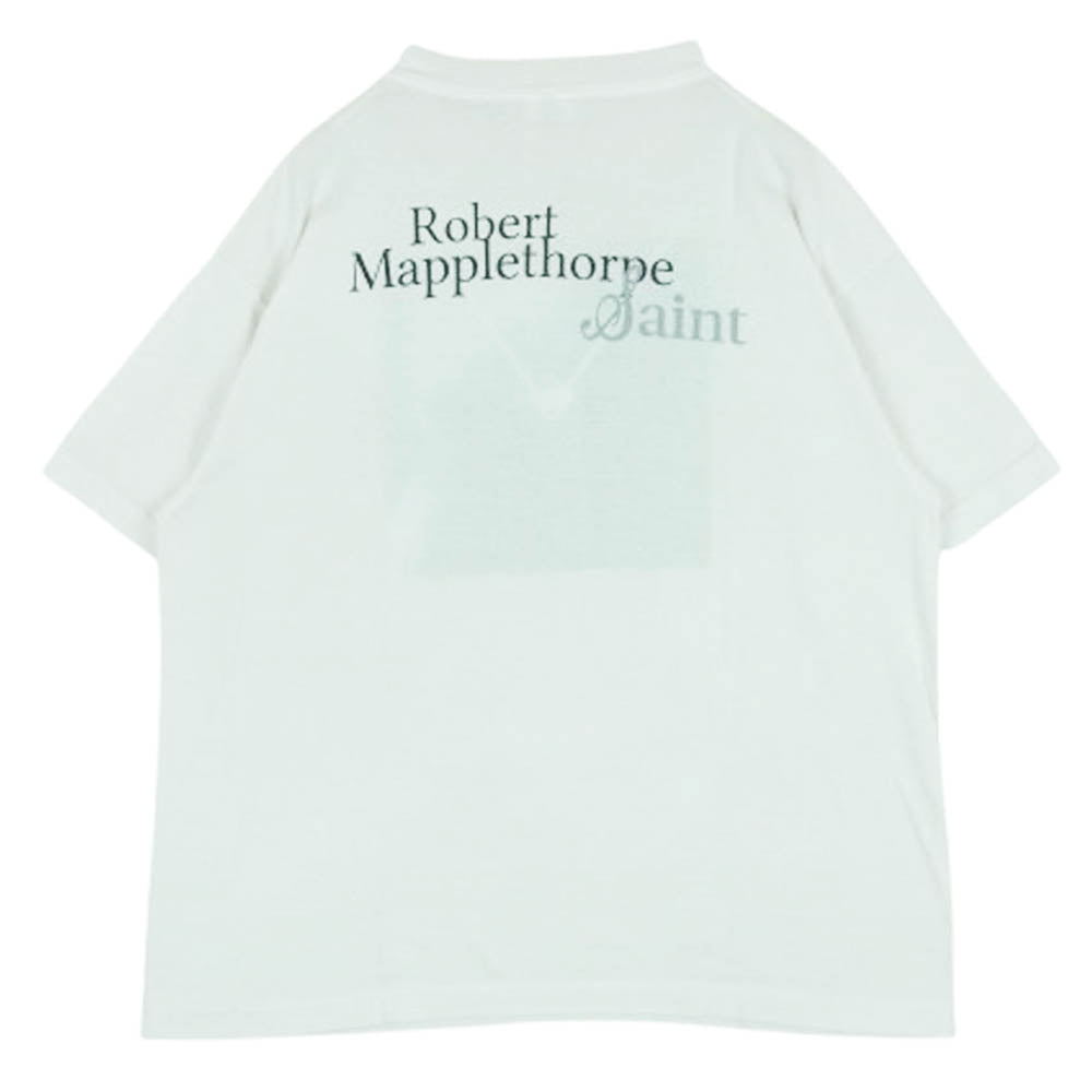 SAINT MICHAEL セントマイケル 25SS SM-HR3-0000-C18 PICTURES MT SS TEE フォト プリント クルー ネック カットソー 半袖 Tシャツ オフホワイト系 L【極上美品】【中古】