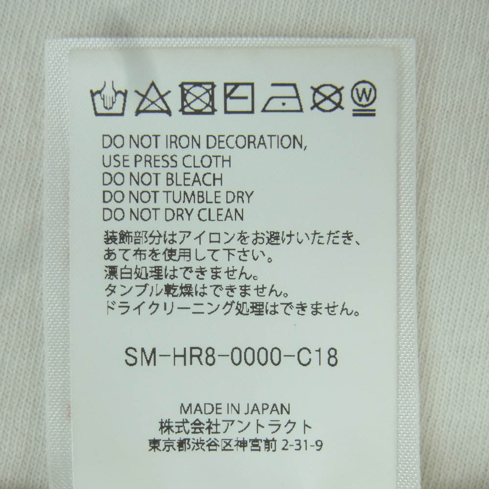 SAINT MICHAEL セントマイケル 25SS SM-HR3-0000-C18 PICTURES MT SS TEE フォト プリント クルー ネック カットソー 半袖 Tシャツ オフホワイト系 L【極上美品】【中古】