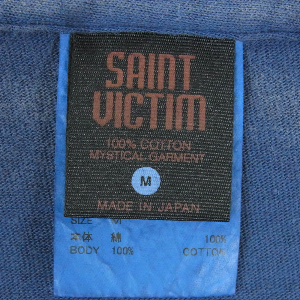 SAINT MICHAEL セントマイケル 25SS SM-HR3-0000-C07 攻殻機動隊 GS_SS TEE GST IN THE S ゴースト イン ザ シェル ショート スリーブ 半袖 Tシャツ ネイビー系 M【極上美品】【中古】