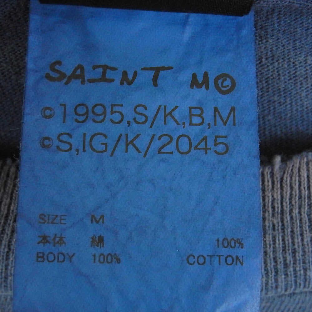 SAINT MICHAEL セントマイケル 25SS SM-HR3-0000-C07 攻殻機動隊 GS_SS TEE GST IN THE S ゴースト イン ザ シェル ショート スリーブ 半袖 Tシャツ ネイビー系 M【極上美品】【中古】