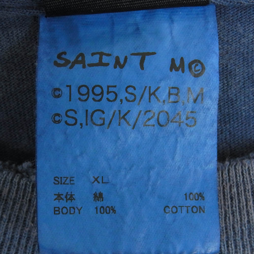 SAINT MICHAEL セントマイケル 25SS SM-HR3-0000-C07 攻殻機動隊 GS_SS TEE GST IN THE S ゴースト イン ザ シェル ショート スリーブ 半袖 Tシャツ ネイビー系 XL【極上美品】【中古】