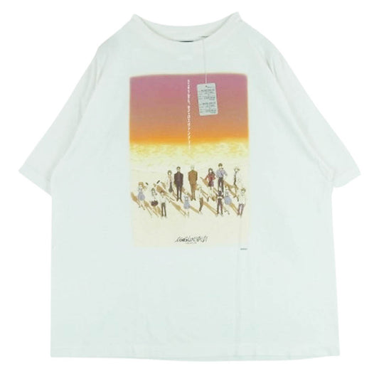 SAINT MICHAEL セントマイケル 25SS SM-HR8-0000-C13 EVANGELION EV SS TEE エヴァンゲリオン カットソー ロング スリーブ Tシャツ ホワイト系 XL【極上美品】【中古】