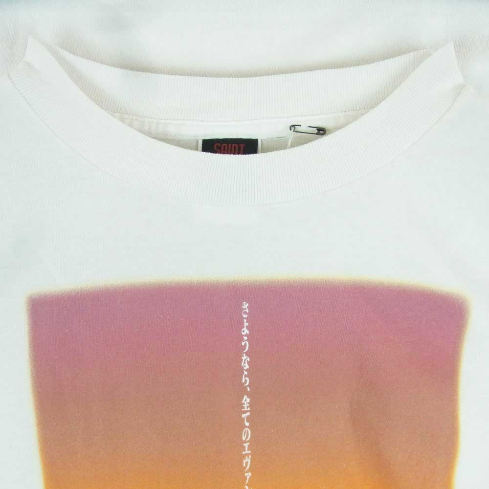 SAINT MICHAEL セントマイケル 25SS SM-HR8-0000-C13 EVANGELION EV SS TEE エヴァンゲリオン カットソー ロング スリーブ Tシャツ ホワイト系 XL【極上美品】【中古】