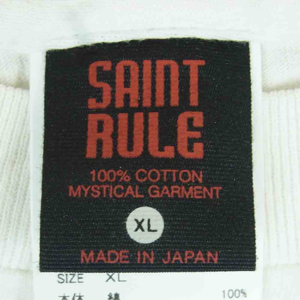 SAINT MICHAEL セントマイケル 25SS SM-HR8-0000-C13 EVANGELION EV SS TEE エヴァンゲリオン カットソー ロング スリーブ Tシャツ ホワイト系 XL【極上美品】【中古】