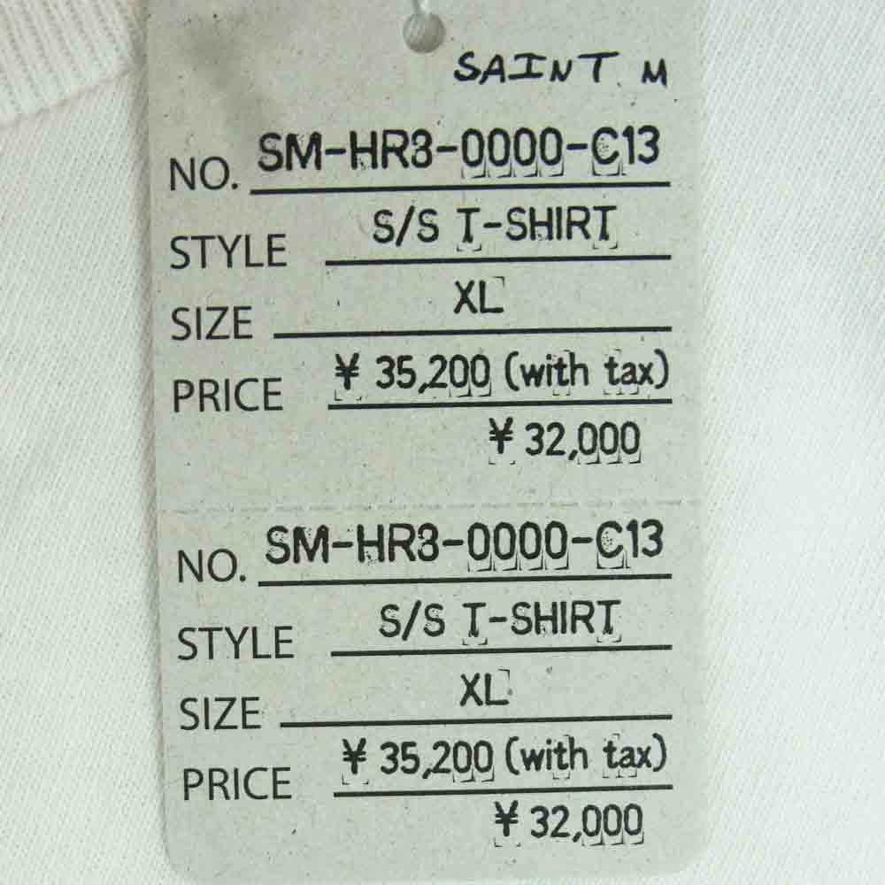 SAINT MICHAEL セントマイケル 25SS SM-HR8-0000-C13 EVANGELION EV SS TEE エヴァンゲリオン カットソー ロング スリーブ Tシャツ ホワイト系 XL【極上美品】【中古】
