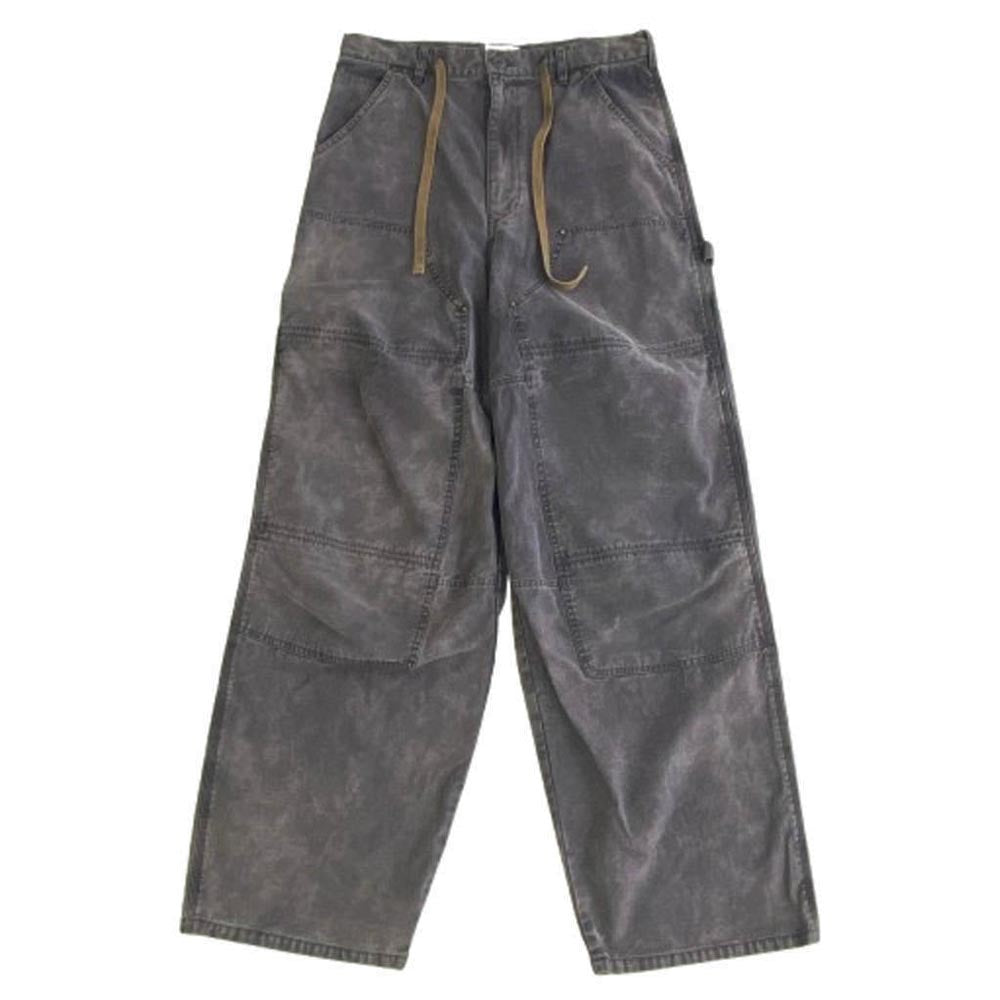 カミヤ G14PT025 Satin Painter Pants サテン ペインター パンツ ブラック系 S【極上美品】【中古】