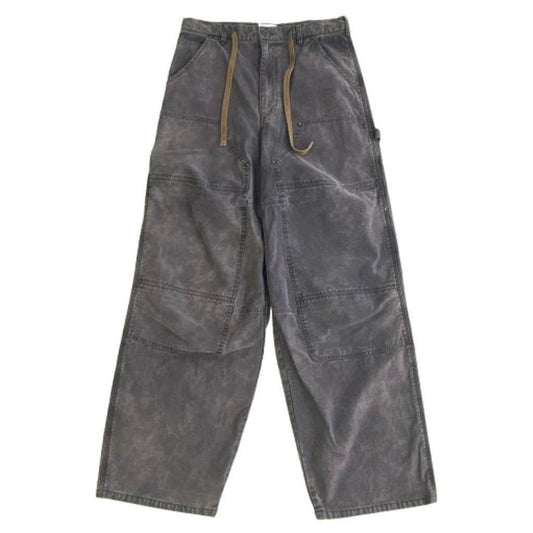 カミヤ G14PT025 Satin Painter Pants サテン ペインター パンツ ブラック系 S【極上美品】【中古】