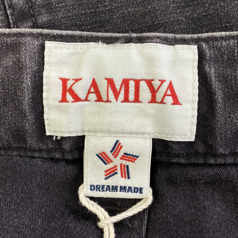 カミヤ G14PT025 Satin Painter Pants サテン ペインター パンツ ブラック系 S【極上美品】【中古】
