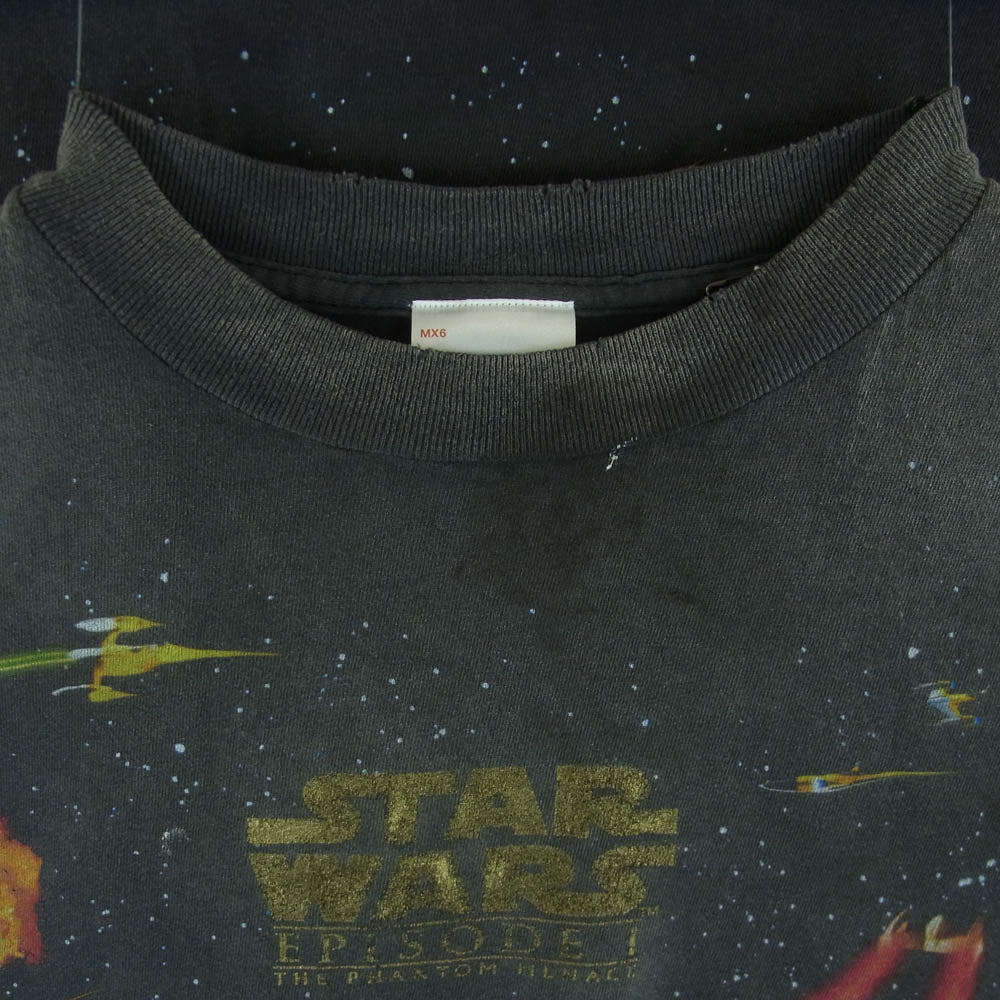 SAINT MICHAEL セントマイケル 25SS SM-HR3-0000-C62 STAR WARS SW SS TEE スターウォーズ 半袖 Tシャツ グレー系 M【極上美品】【中古】