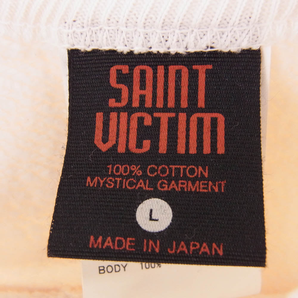 SAINT MICHAEL セントマイケル 25SS SM-HR8-0000-C10 攻殻機動隊 GS CRW N SWT GST IN THE S クルーネック スウェット ゴーストインザシェル トレーナー Lサイズ ベージュ系 L【極上美品】【中古】