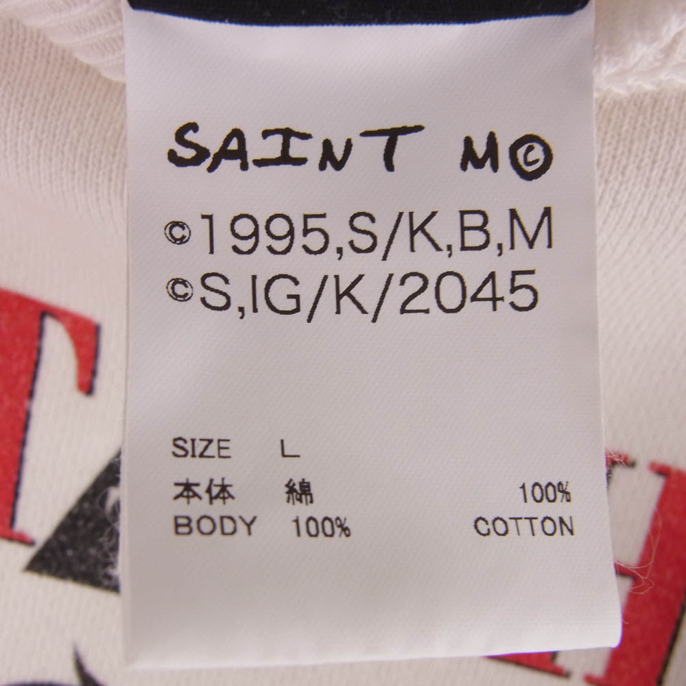 SAINT MICHAEL セントマイケル 25SS SM-HR8-0000-C10 攻殻機動隊 GS CRW N SWT GST IN THE S クルーネック スウェット ゴーストインザシェル トレーナー Lサイズ ベージュ系 L【極上美品】【中古】