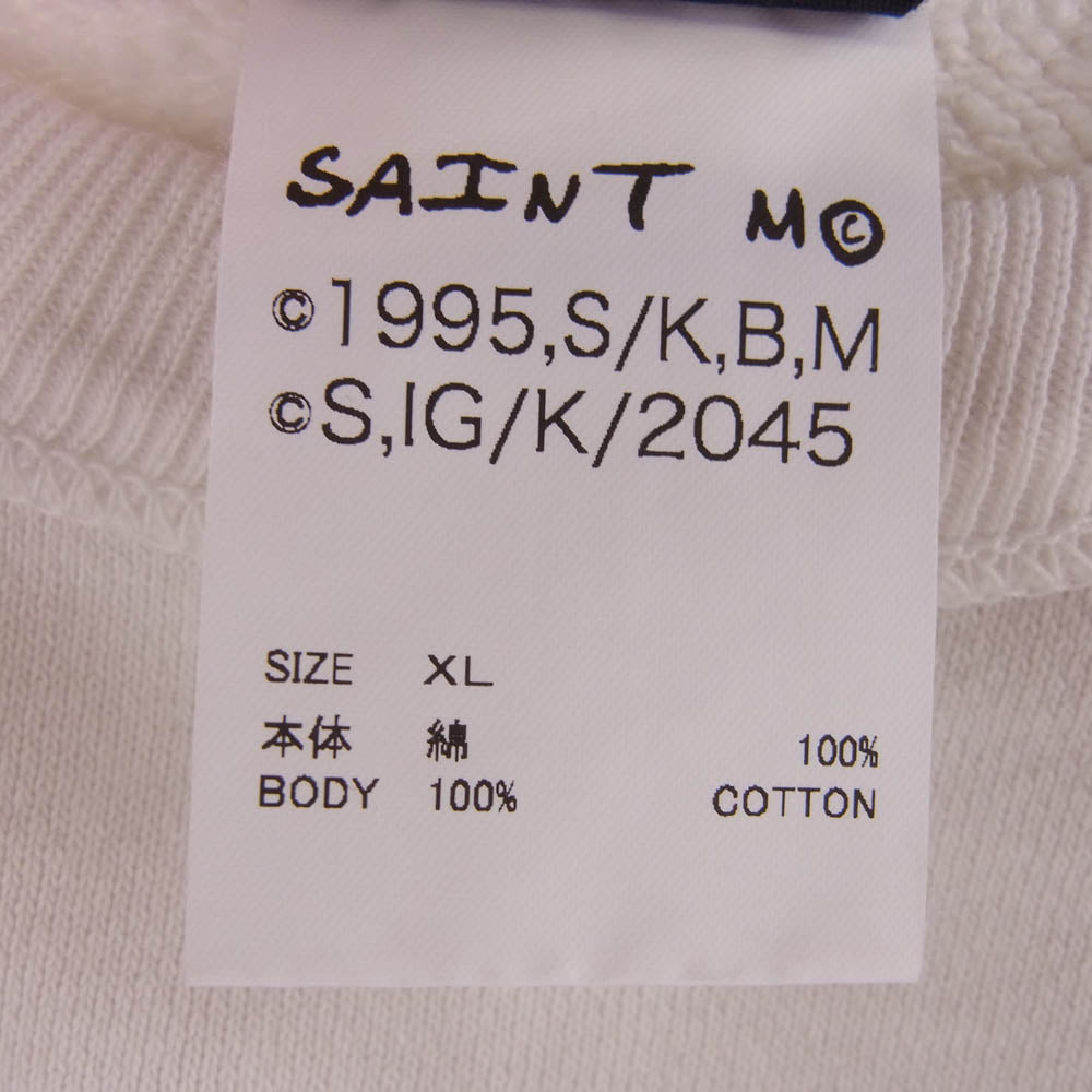 SAINT MICHAEL セントマイケル 25SS SM-HR8-0000-C10 攻殻機動隊 GS CRW N SWT GST IN THE S クルーネック スウェット ゴーストインザシェル トレーナー XLサイズ ベージュ系 XL【極上美品】【中古】