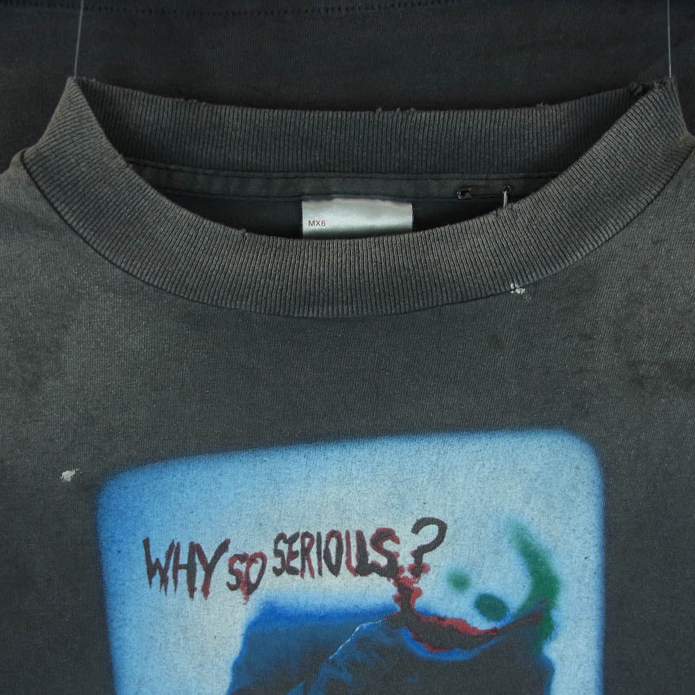 SAINT MICHAEL セントマイケル SM-HR3-0000-C55 The Dark Knight BTM SS TEE ザ ダークナイト ジョーカー 半袖 Tシャツ グレー系 L【極上美品】【中古】