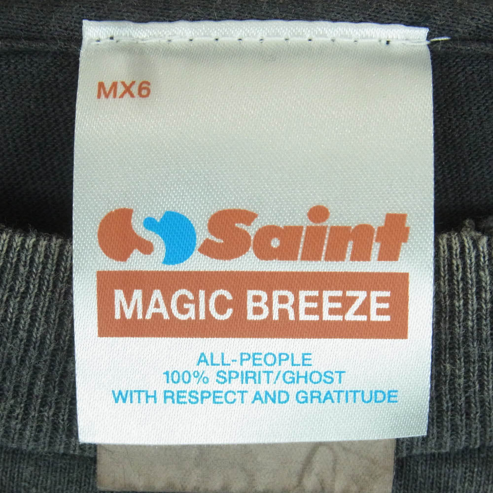 SAINT MICHAEL セントマイケル 25SS SM-HR3-0000-C64 STAR WARS SW LS TEE DARTH VADER スターウォーズ ダースベイダー ロング スリーブ 長袖 Tシャツ グレー系 L【極上美品】【中古】