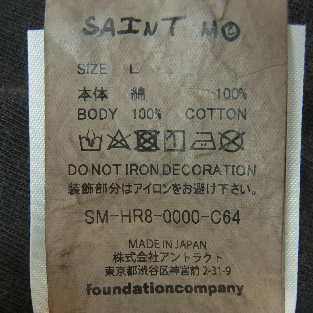 SAINT MICHAEL セントマイケル 25SS SM-HR3-0000-C64 STAR WARS SW LS TEE DARTH VADER スターウォーズ ダースベイダー ロング スリーブ 長袖 Tシャツ グレー系 L【極上美品】【中古】